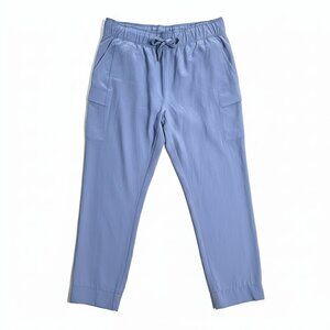Freely Women's Light Cargo Jogger Pant Blue XL NEW